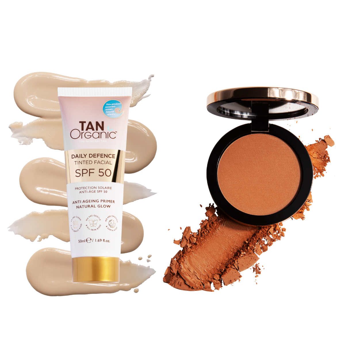 Protect & Glow Bundle - TINTED SPF + REFILLABLE BRONZER