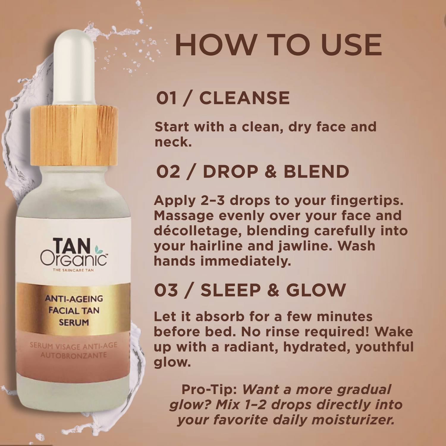 TanOrganic Anti-Ageing Facial Tan Serum