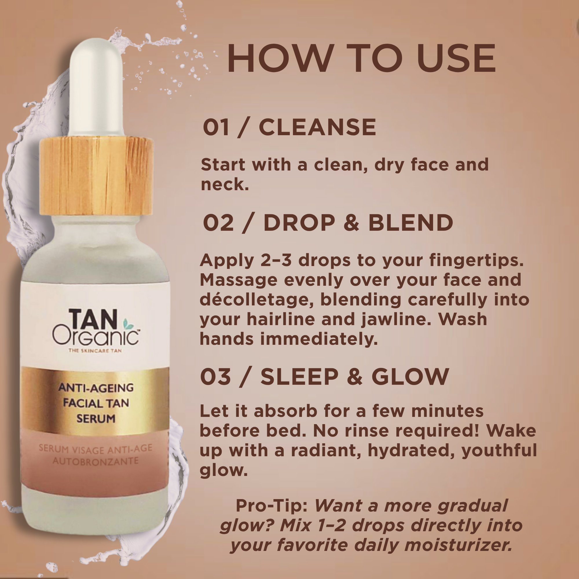 TanOrganic Anti-Ageing Facial Tan Serum