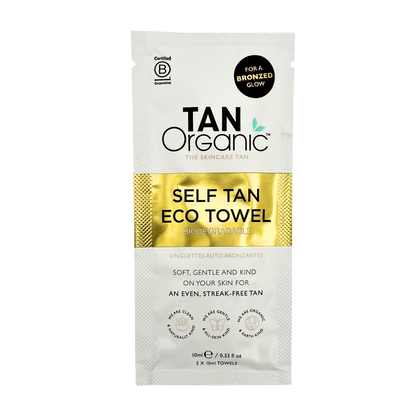 TANORGANIC SELF TAN ECO TOWELS 2 X 10ML