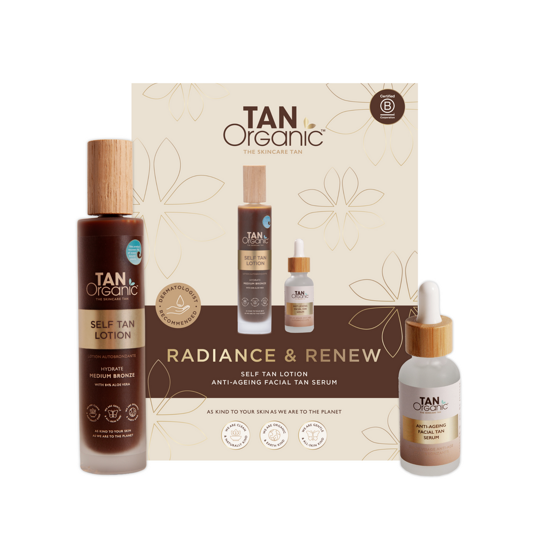 Radiance &amp; Renew - Self Tan Lotion | Anti-Ageing Facial Tan Serum