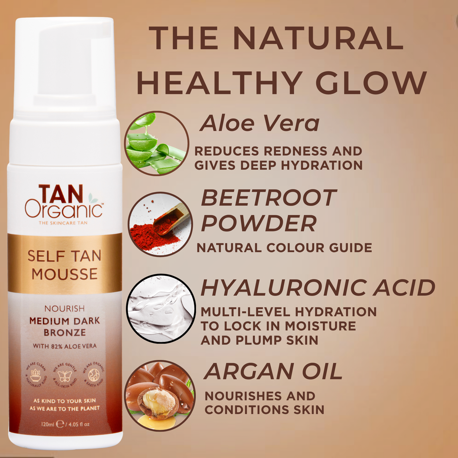 TanOrganic Self Tan Mousse - 120ml